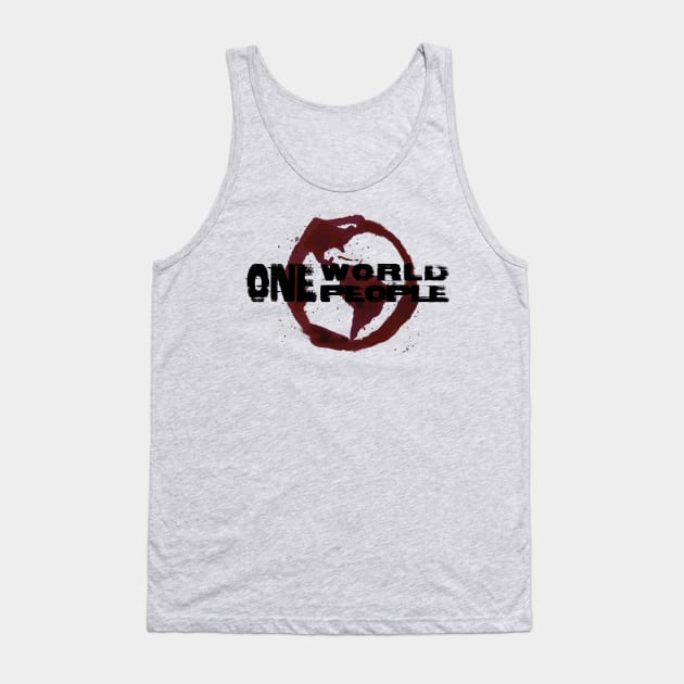 One World One People Tank Top by Pinkazoid